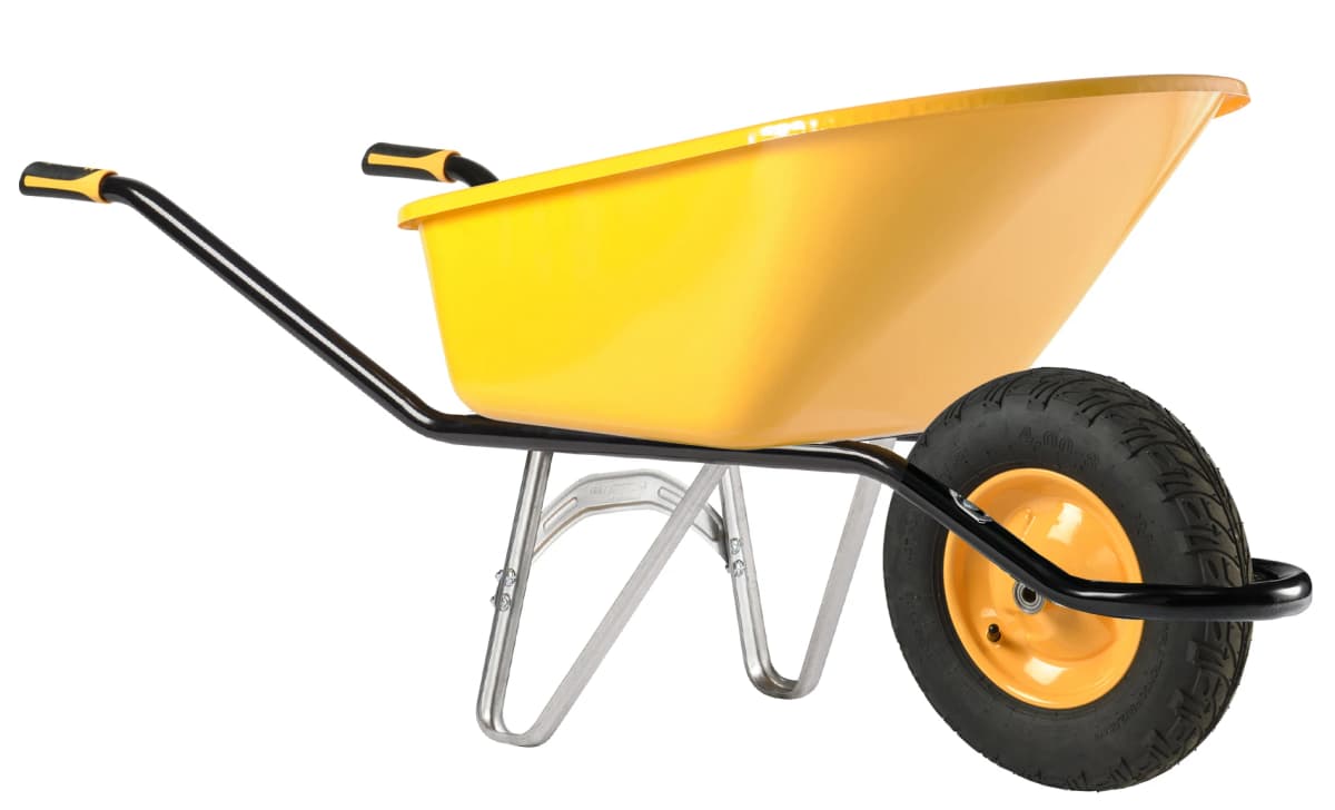 Тачка Haemmerlin Cargo BATI Plus 110 Reno, окрашенный кузов, пневматическое колесо