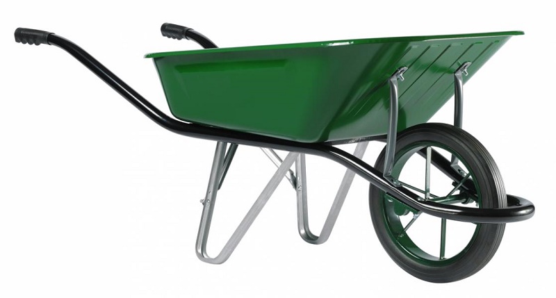 Тачка одноколесная Haemmerlin Cargo 100, окрашенный кузов, монолитное колесо 301130110